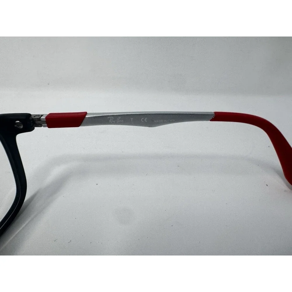 Ray-Ban RB1549 3652 Matte Black Red Eyeglass Frames 46-16-125 Authentic